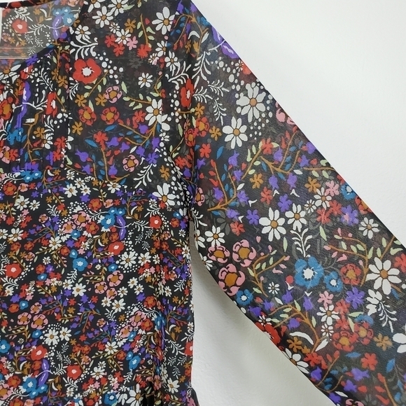 JAPNA FLORAL BABYDOLL TOP - Picture 4 of 5